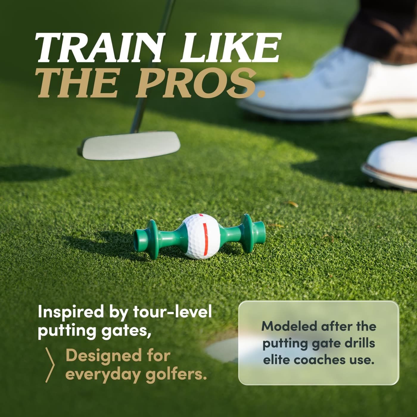 Train like the pros: modeled after the putting gate drills elite coaches use